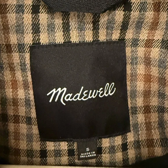Madewell Checkered Jacket in Brown and Black - Picture 2 of 5